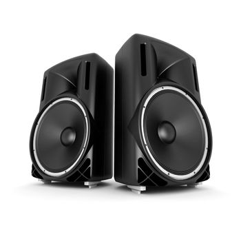 music speaker isolated on white background