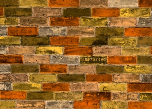 red brick wall for backgrounds or wallpaper