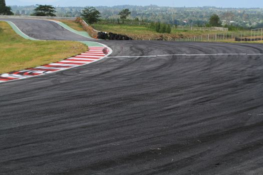 Background with tire marks on road track