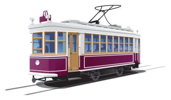 illustration tram.