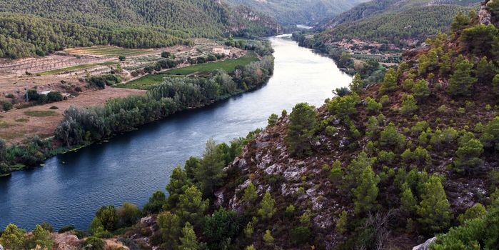Ebro river in Spain