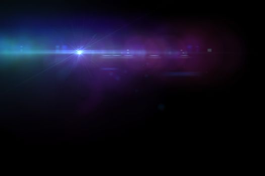 Lens flare effect in  space made with ae cs5