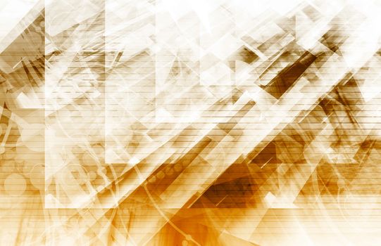 Colorful Abstract as a Minimalist Design Elements