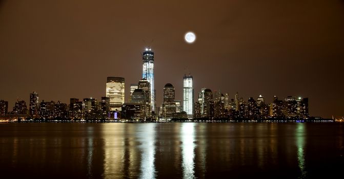 The Freedom Tower under construction