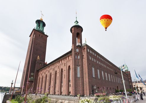 The famous City hall of Stockholm Sweden