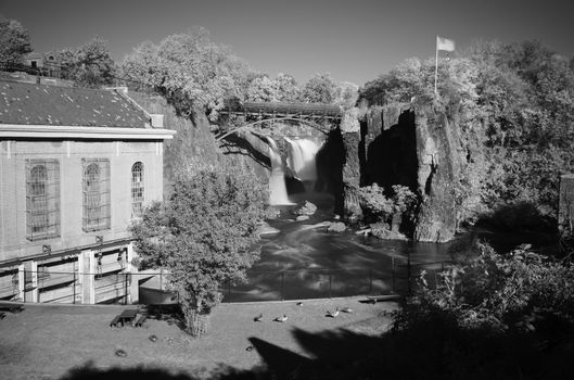 Infrared Image, the Great Falls in Paterson, New Jersey