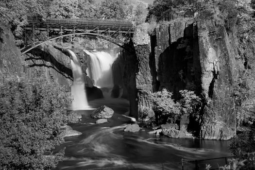 Infrared Image, the Great Falls in Paterson, New Jersey
