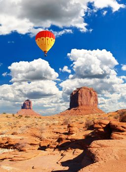 Monument Valley Navajo Tribal Park in Utah USA  