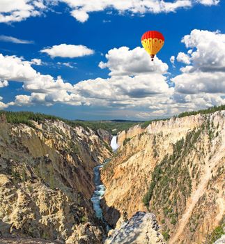 The Lower Falls in the Grand Canyon of the Yellowstone from the Artist Point