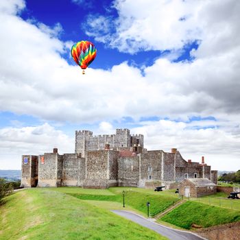 The Dover Castle in south east England UK 