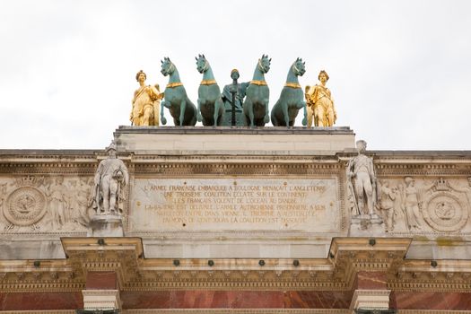 Arc de Triomphe du Carrousel in Paris, France