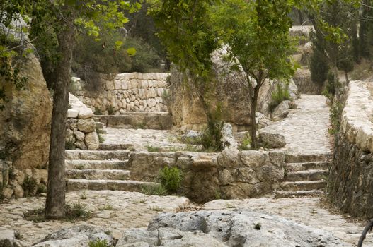 the place emmaus in ISrael where Jesus Christ walked from Jerusalem