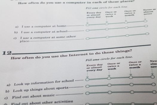 Questionnaire Research for Education form