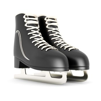 skates for figure skating on a white background