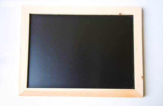 blackboard from wood on white background