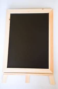 blackboard from wood on white background