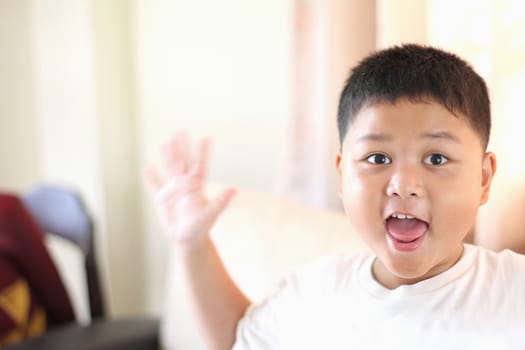 portrait of cute boy.child happy