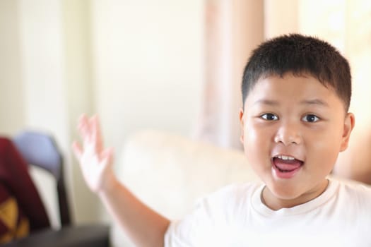 portrait of cute boy.child happy