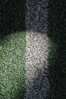 Light on the grass football field.