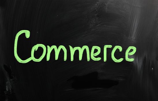 marketing concept handwritten with chalk on a blackboard