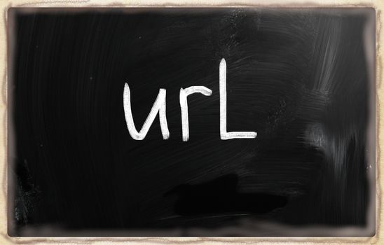 marketing concept handwritten with chalk on a blackboard