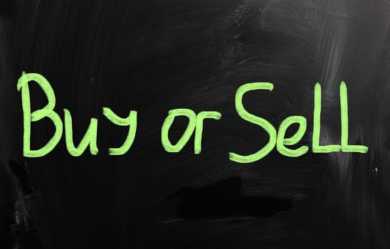 marketing concept handwritten with chalk on a blackboard