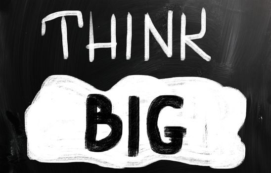 marketing concept handwritten with chalk on a blackboard