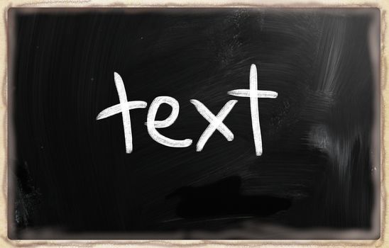 marketing concept handwritten with chalk on a blackboard