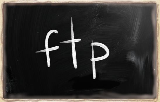 marketing concept handwritten with chalk on a blackboard