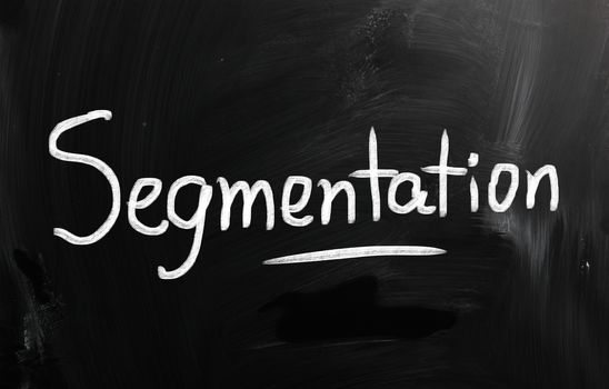 marketing concept handwritten with chalk on a blackboard