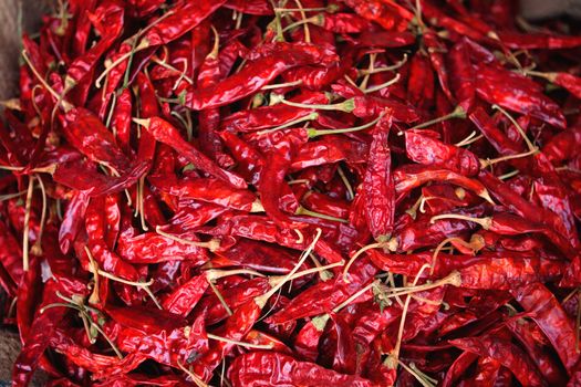 Dried chilli pepper spice market in India