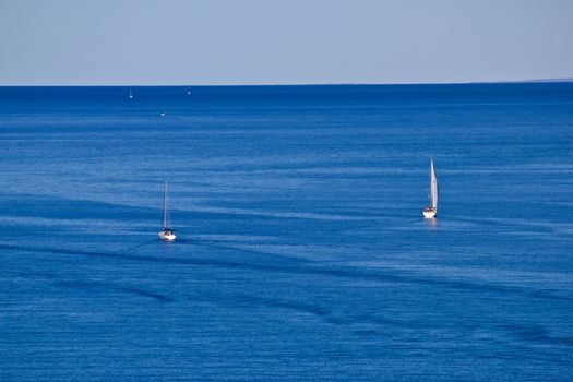 Open sea boats, sailboats and yachts, Adriatic