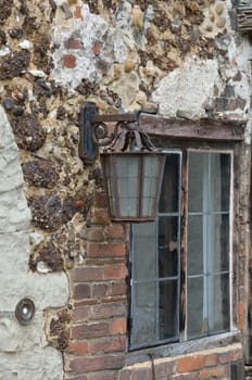 Vintage Lamp and old window