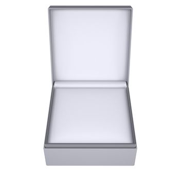 Open gift box. 3d render isolated on white background