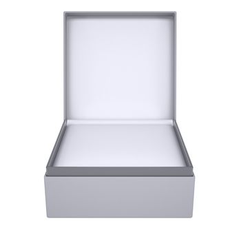 Open gift box. 3d render isolated on white background