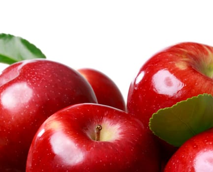 Fresh apples isolated on a white background