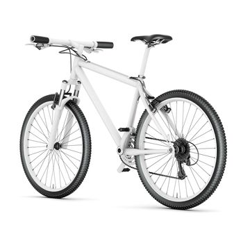 mountain bike on a white background