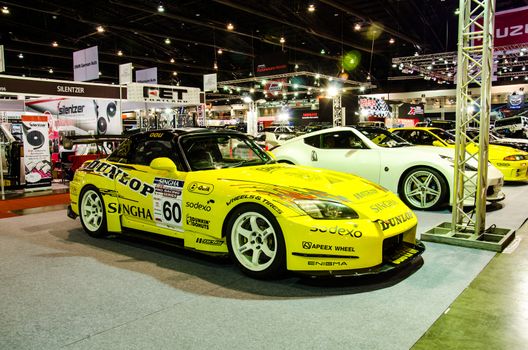 BANGKOK - JUNE 20 :  Racing car on display at Bangkok International Auto Salon 2013 Exciting Modified Car Show on June 20, 2013 in Bangkok, Thailand.