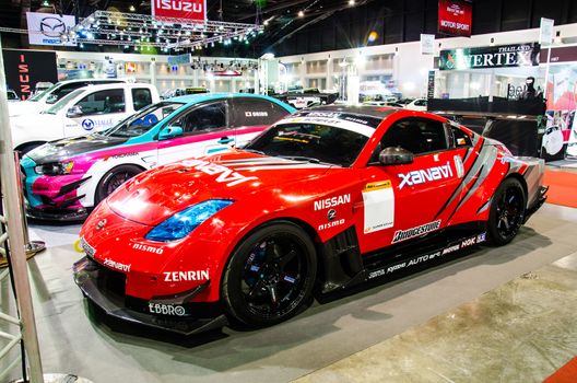 BANGKOK - JUNE 20 : Nissan car on display at Bangkok International Auto Salon 2013 Exciting Modified Car Show on June 20, 2013 in Bangkok, Thailand.