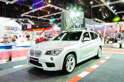 BANGKOK - JUNE 20 : BMW X1 sDrive20d xLine car on display at Bangkok International Auto Salon 2013 Exciting Modified Car Show on June 20, 2013 in Bangkok, Thailand.