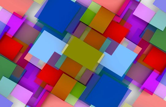 Colorful Squares Background with a Edit Blocks