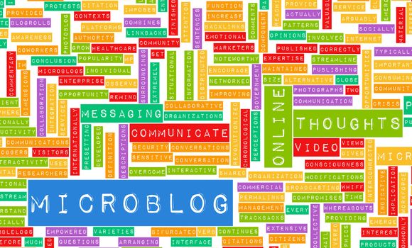 Microblog Tool for an Online Microblogger Concept