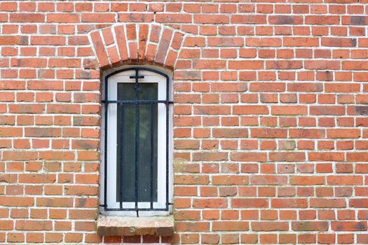 window on the wall of the church