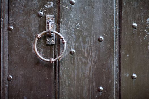 part of the old wooden door