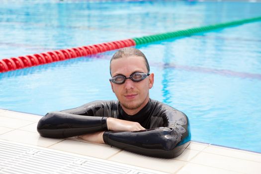 portrait of a swimmer