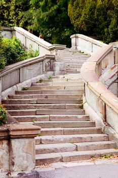 wide stone staircase 