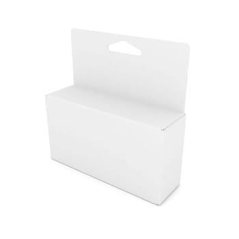 new packaging isolated on white background