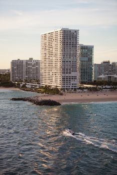 High End Condominium and Apartment Buildings at the Beach in Fort Lauderdale