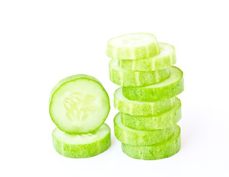 Cucumber isolated on white background