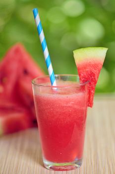 fresh watermelon juice in summer time